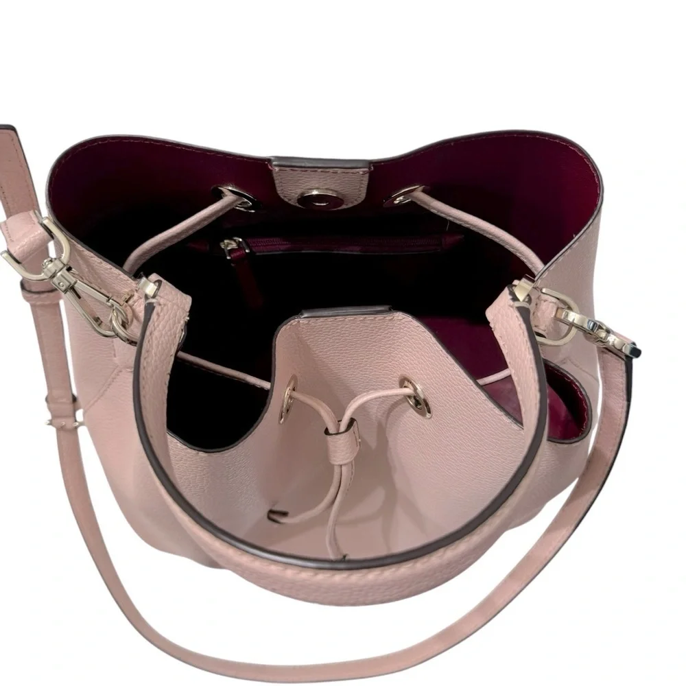 Kate Spade New York Eva Large Bucket Tote shoulder‎ Crossbody Bag Soft Rose